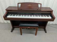 Load image into Gallery viewer, Yamaha Clavinova CLP-860 Digital Piano and stool in mahogany stock # 26231
