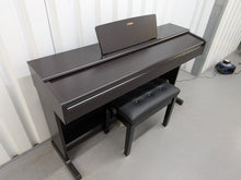 Load image into Gallery viewer, Yamaha Arius YDP-144 digital piano and stool in dark rosewood finish stock #26239
