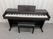 Load image into Gallery viewer, Yamaha Arius YDP-144 digital piano and stool in dark rosewood finish stock #26239
