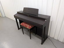 Load image into Gallery viewer, Roland HP203 digital piano and stool in dark rosewood finish stock number 26213
