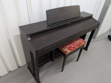 Load image into Gallery viewer, Roland HP203 digital piano and stool in dark rosewood finish stock number 26213
