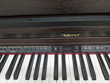 Load image into Gallery viewer, Roland HP203 digital piano and stool in dark rosewood finish stock number 26213
