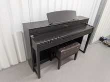 Load image into Gallery viewer, Yamaha Clavinova CLP-575 digital piano and stool in dark rosewood finish stock #26240
