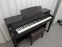 Load image into Gallery viewer, Yamaha Clavinova CLP-575 digital piano and stool in dark rosewood finish stock #26240
