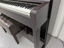 Load image into Gallery viewer, Yamaha Clavinova CLP-575 digital piano and stool in dark rosewood finish stock #26240
