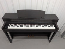 Load image into Gallery viewer, Yamaha Clavinova CLP-575 digital piano and stool in dark rosewood finish stock #26240
