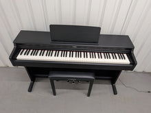 Load image into Gallery viewer, Yamaha Arius YDP-165 digital piano and stool in satin black stock #26243
