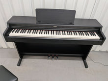 Load image into Gallery viewer, Yamaha Arius YDP-165 digital piano and stool in satin black stock #26243
