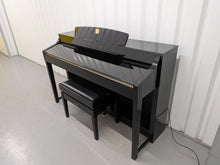 Load image into Gallery viewer, YAMAHA CLAVINOVA CLP-370PE DIGITAL PIANO AND STOOL IN GLOSSY BLACK stock nr 26245
