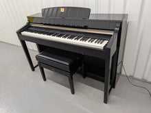 Load image into Gallery viewer, YAMAHA CLAVINOVA CLP-370PE DIGITAL PIANO AND STOOL IN GLOSSY BLACK stock nr 26245
