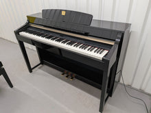 Load image into Gallery viewer, YAMAHA CLAVINOVA CLP-370PE DIGITAL PIANO AND STOOL IN GLOSSY BLACK stock nr 26245
