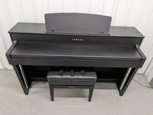 Load image into Gallery viewer, Yamaha Clavinova CLP-645 in satin black finish + stool stock nr 26241
