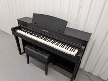 Load image into Gallery viewer, Yamaha Clavinova CLP-645 in satin black finish + stool stock nr 26241
