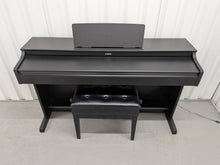 Load image into Gallery viewer, Yamaha Arius YDP-163 Digital Piano and stool in satin black clavinova keyboard stock # 26248
