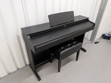 Load image into Gallery viewer, Yamaha Arius YDP-163 Digital Piano and stool in satin black clavinova keyboard stock # 26248
