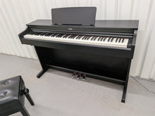 Load image into Gallery viewer, Yamaha Arius YDP-163 Digital Piano and stool in satin black clavinova keyboard stock # 26248
