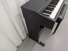 Load image into Gallery viewer, Yamaha Arius YDP-144 digital piano and stool in satin black stock #26247
