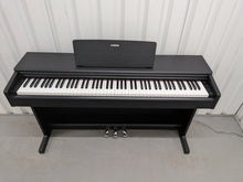 Load image into Gallery viewer, Yamaha Arius YDP-144 digital piano and stool in satin black stock #26247
