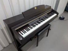 Load image into Gallery viewer, Yamaha Clavinova CLP-240 Digital Piano and stool in dark rosewood stock nr 26246
