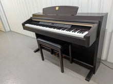 Load image into Gallery viewer, Yamaha Clavinova CLP-240 Digital Piano and stool in dark rosewood stock nr 26246
