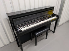 Load image into Gallery viewer, Yamaha Clavinova CLP-585 digital piano and stool in glossy black  stock #26255
