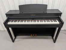 Load image into Gallery viewer, Yamaha Clavinova CLP-470 in satin black with wooden keys action + stool stock no 26256
