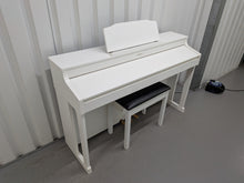 Load image into Gallery viewer, Roland HP603 digital piano and stool in satin white finish stock #26262
