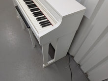 Load image into Gallery viewer, Roland HP603 digital piano and stool in satin white finish stock #26262
