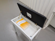 Load image into Gallery viewer, Roland HP603 digital piano and stool in satin white finish stock #26262
