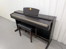 Load image into Gallery viewer, Yamaha Clavinova CLP-220 digital piano and stool in rosewood stock #26260
