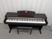 Load image into Gallery viewer, Yamaha Clavinova CLP-220 digital piano and stool in rosewood stock #26260
