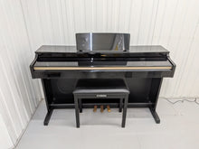 Load image into Gallery viewer, Yamaha Arius YDP-162 Digital Piano and stool in glossy black, clavinova keyboard stock #26294
