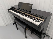 Load image into Gallery viewer, Yamaha Arius YDP-162 Digital Piano and stool in glossy black, clavinova keyboard stock #26294
