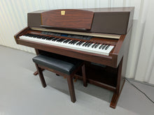 Load image into Gallery viewer, Yamaha Clavinova CLP-970 Digital Piano and stool in mahogany stock nr 26280
