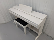 Load image into Gallery viewer, Yamaha Arius YDP-144 digital piano and stool in satin white stock nr 26287
