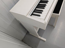 Load image into Gallery viewer, Yamaha Arius YDP-144 digital piano and stool in satin white stock nr 26287
