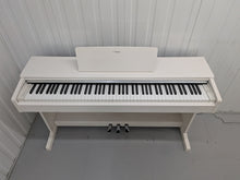 Load image into Gallery viewer, Yamaha Arius YDP-144 digital piano and stool in satin white stock nr 26287
