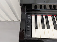 Load image into Gallery viewer, Yamaha Clavinova CLP-525PE digital piano and stool in glossy black ebony stock # 26295
