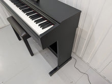 Load image into Gallery viewer, Yamaha Arius YDP-144 digital piano and stool in satin black stock #26303
