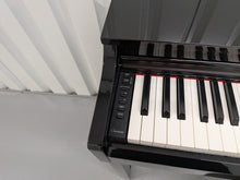 Load image into Gallery viewer, Yamaha Clavinova CLP-525PE digital piano and stool in glossy black ebony stock # 26298
