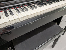 Load image into Gallery viewer, Yamaha Clavinova CLP-525PE digital piano and stool in glossy black ebony stock # 26298
