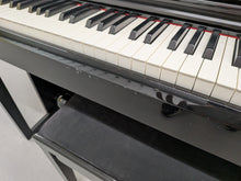 Load image into Gallery viewer, Yamaha Clavinova CLP-525PE digital piano and stool in glossy black ebony stock # 26298
