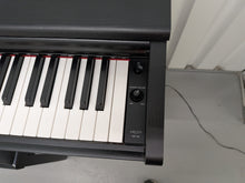 Load image into Gallery viewer, Yamaha Arius YDP-144 digital piano and stool in satin black stock #26296
