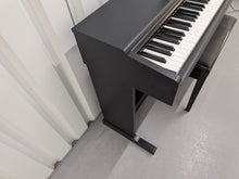 Load image into Gallery viewer, Yamaha Arius YDP-144 digital piano and stool in satin black stock #26296
