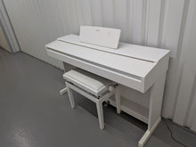 Load image into Gallery viewer, Yamaha Arius YDP-144 digital piano and stool in satin white stock nr 26306
