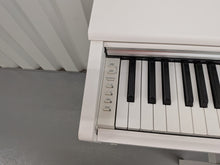Load image into Gallery viewer, Yamaha Arius YDP-144 digital piano and stool in satin white stock nr 26306
