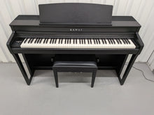 Load image into Gallery viewer, Kawai CA59 Digital Piano Satin Black Wooden Keys Stool 12  stock #26317

