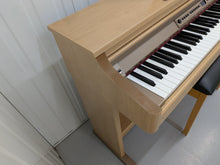 Load image into Gallery viewer, Roland HP-2e digital piano and stool in light oak finish stock number 26312
