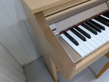Load image into Gallery viewer, Roland HP-2e digital piano and stool in light oak finish stock number 26312
