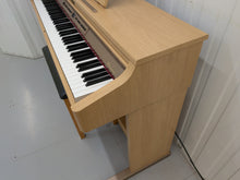 Load image into Gallery viewer, Roland HP-2e digital piano and stool in light oak finish stock number 26312
